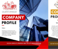 Executive Package R3499 (5 - 8 Page Company Profile, 4 Logo Design Options, Unlimited Revisions, 1 x Business Card Design, 1 x Letterhead Design, 1 x Email Signature, Facebook Page Design, 1 x Digital Advert or Flyer)